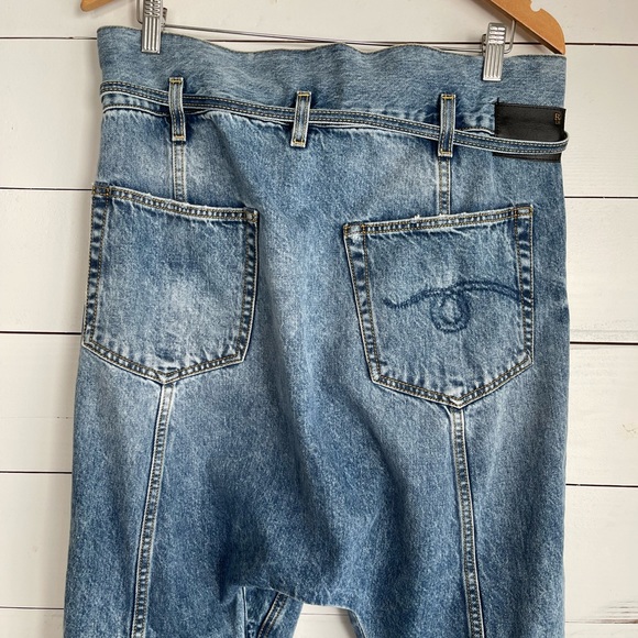R13 Staley Cross Over Jeans Size 29 - Picture 7 of 8